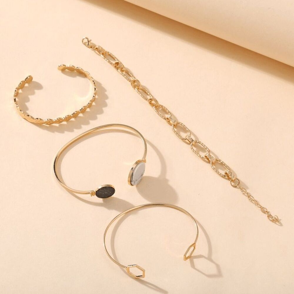 Unique Bangle Bracelet Set - Picture 4 of 5
